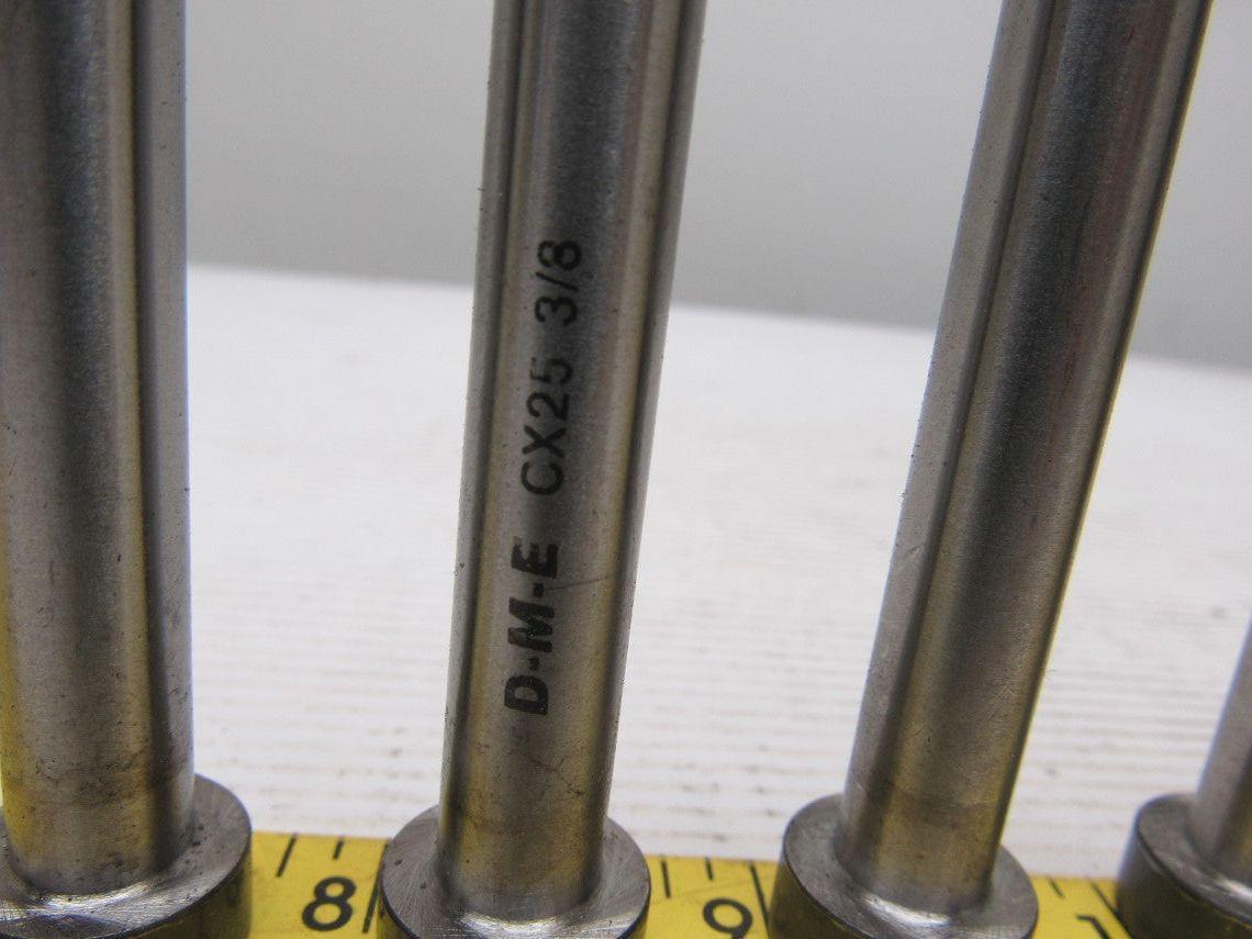 DME CX25 3/8 Ejector Pin 3/8" Dia 6" Length Lot of 6