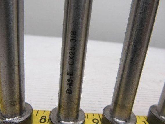 DME CX25 3/8 Ejector Pin 3/8" Dia 6" Length Lot of 6
