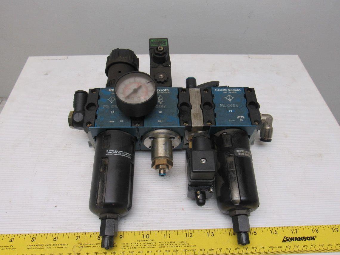 Rexroth 5351320200 Filter Regulator Diverter/E-Stop Modular Assembly 10 Bar Max