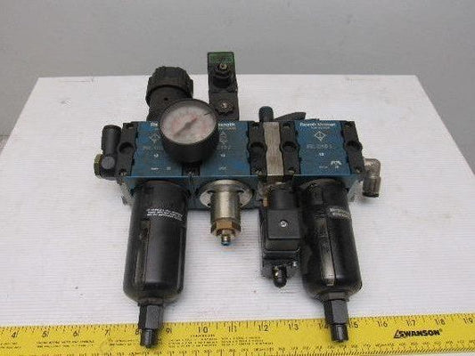 Rexroth 5351320200 Filter Regulator Diverter/E-Stop Modular Assembly 10 Bar Max