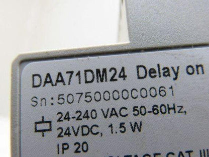 Carlo Gavazzi DAA71DM24 ON Delay Operate Timer Relay