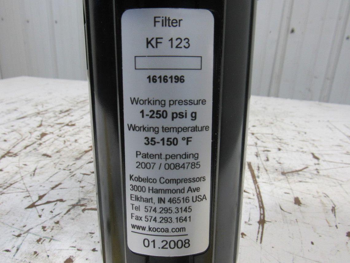 Kobelco/Donaldson KF123 Pneumatic Inline Filter W/Indicator Gauge  3/4" NPT