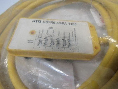 HTM DSTR6-5/4PA-1105 Distribution Box Assembly M12 5 Pole 4 Wires PNP W/LED