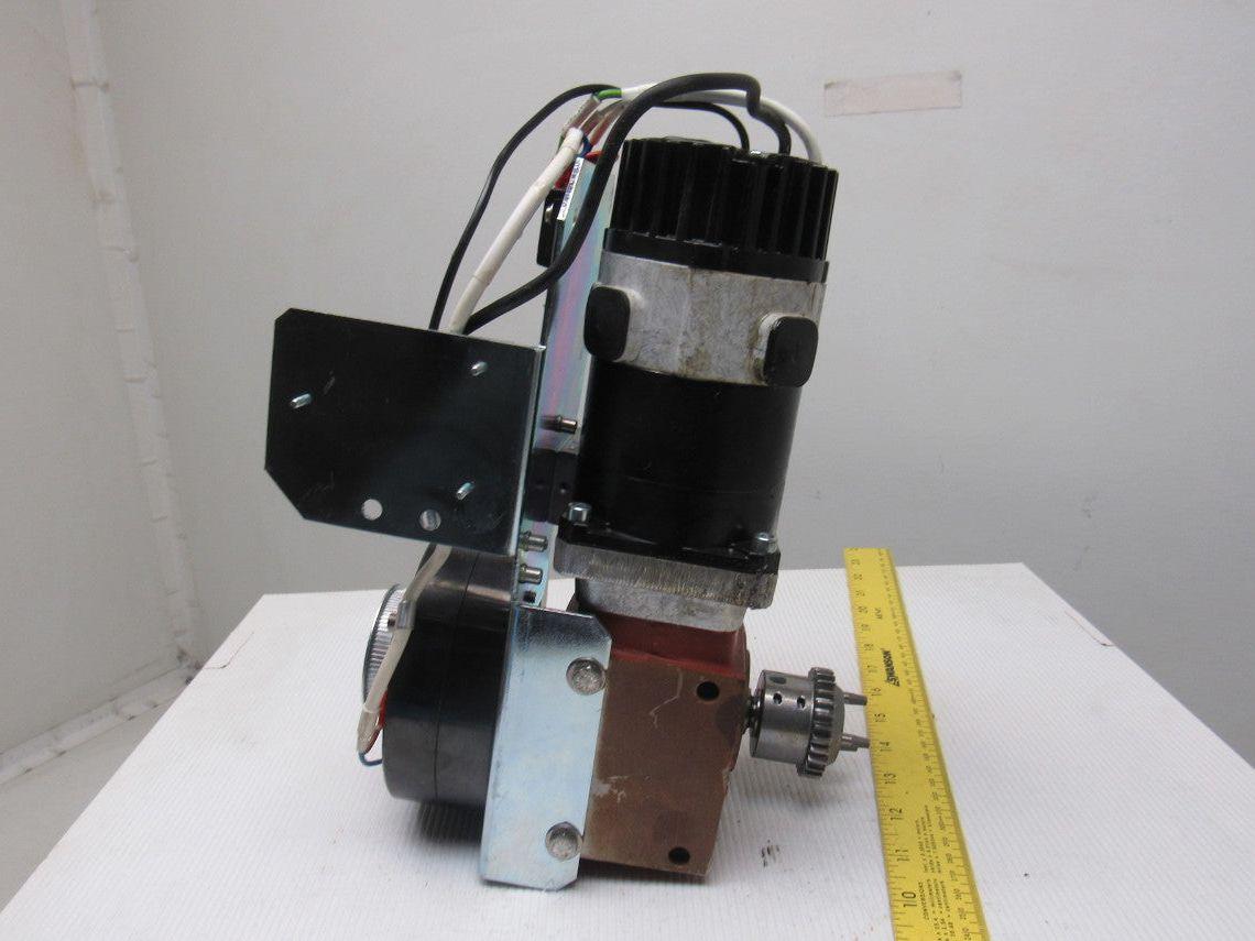 Sanyo Denki L720-039E84 170W 30V 2600RPM Servo 50:1 Reducer Brake Drive Assembly