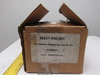 Fabory 36241.040.001 M4 Starlock Washer With Black Finishing Cap Box of 5000