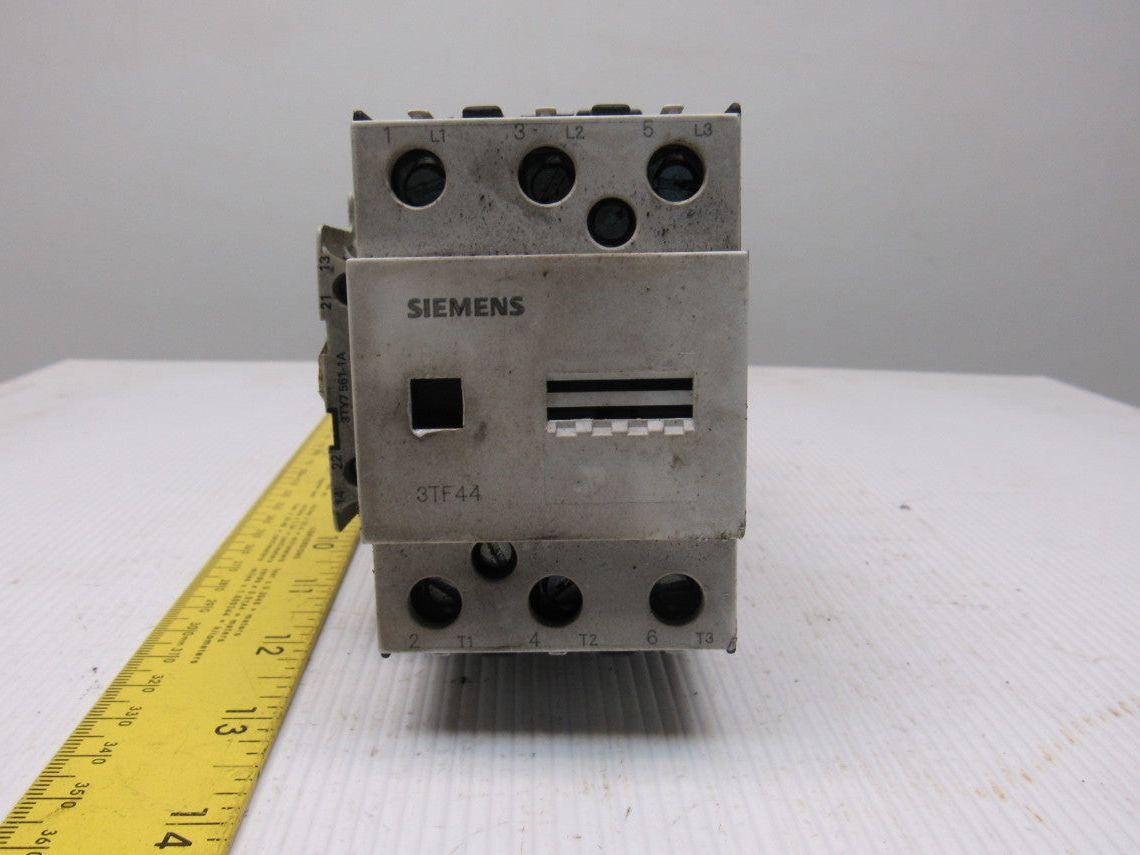 Siemens 3TF4422-OB 600V 31Hp MAX Magnetic Contactor 24VDC Coil Lot Of 3