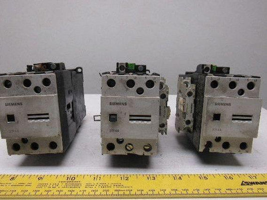 Siemens 3TF4422-OB 600V 31Hp MAX Magnetic Contactor 24VDC Coil Lot Of 3