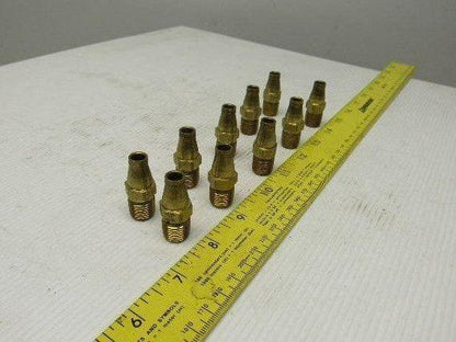 Imperial Eastman Brass Air fitting Connector 1/4" Tube to 1/4" NPT Lot of 10