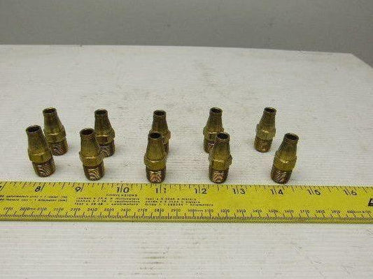 Imperial Eastman Brass Air fitting Connector 1/4" Tube to 1/4" NPT Lot of 10
