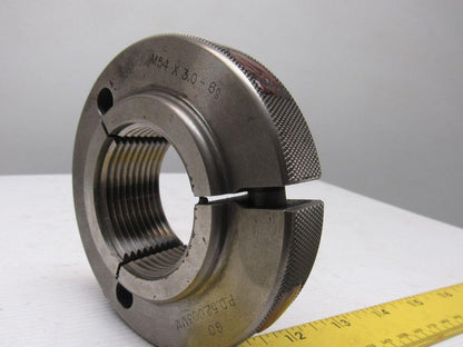 G.A.Co P.D.52.003mm Knurled Steel Nut  M54x3.0-6g