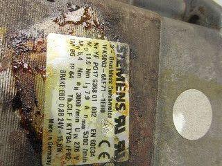 Siemens 1FK6063-6AF71-1EH0 Brushless AC Servo Motor