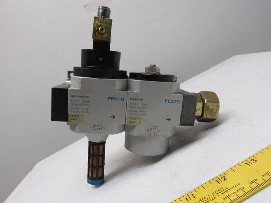 Festo HEE-D-MIDI & HEL-D-MIDI Pneumatic Valve Assembly 24VDC