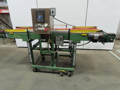 Programable Slider Bed Conveyor 24" Wide Belt X 95" Long 0-85 FPM 115V 1Ph