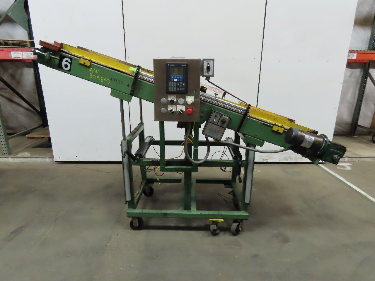 Programable Slider Bed Conveyor 24" Wide Belt X 95" Long 0-85 FPM 115V 1Ph