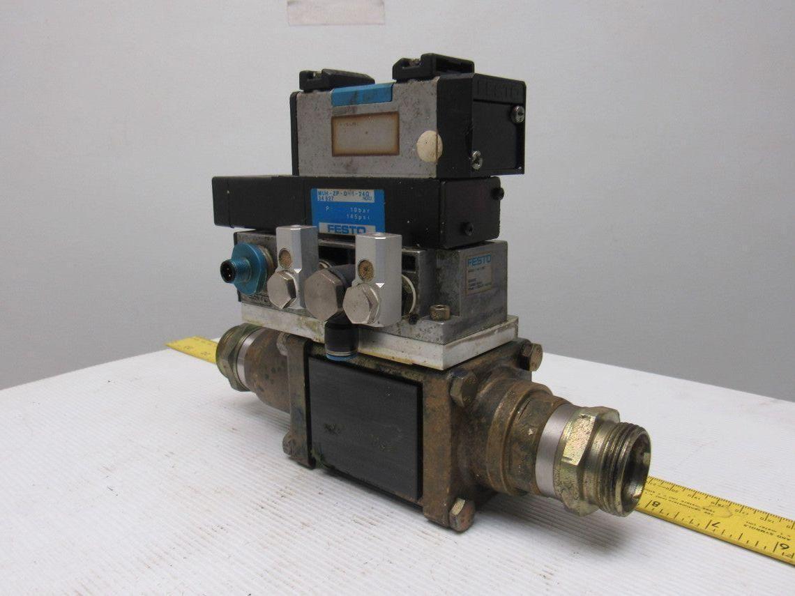 Coax /Festo VMK 15 NC Pneumatic Actuated Stack Valve Assembly 24V