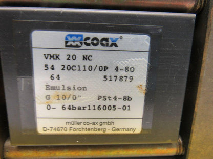 Coax/Festo VMK 20 NC Pneumatic Actuated Stack Valve Assembly 24V