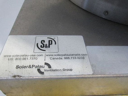 Soler & Palau ARE12MM1AS Dome Roof Exhaust 12" 1187 CFM 208-115-230V 1Ph