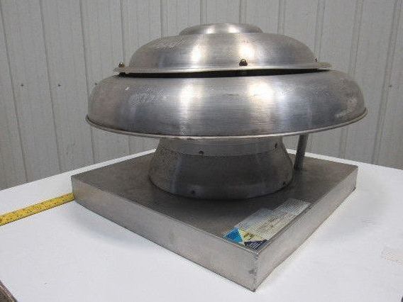 Soler & Palau ARE12MM1AS Dome Roof Exhaust 12" 1187 CFM 208-115-230V 1Ph