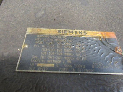 Siemens 4BU5595-0SC40-OC Transformer 575-500-480HV 400LV 50/60Hz From WEKE G200