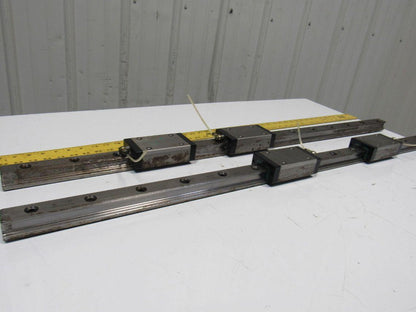 Heller MC16 Z Axis Runner Block & Rails 43-15/16" OAL Star Size 35 Lot of 2