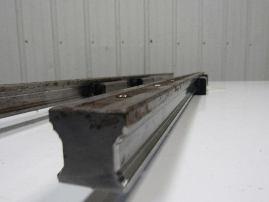 Heller MC16 Z Axis Runner Block & Rails 43-15/16" OAL Star Size 35 Lot of 2