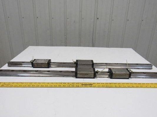 Heller MC16 Z Axis Runner Block & Rails 43-15/16" OAL Star Size 35 Lot of 2