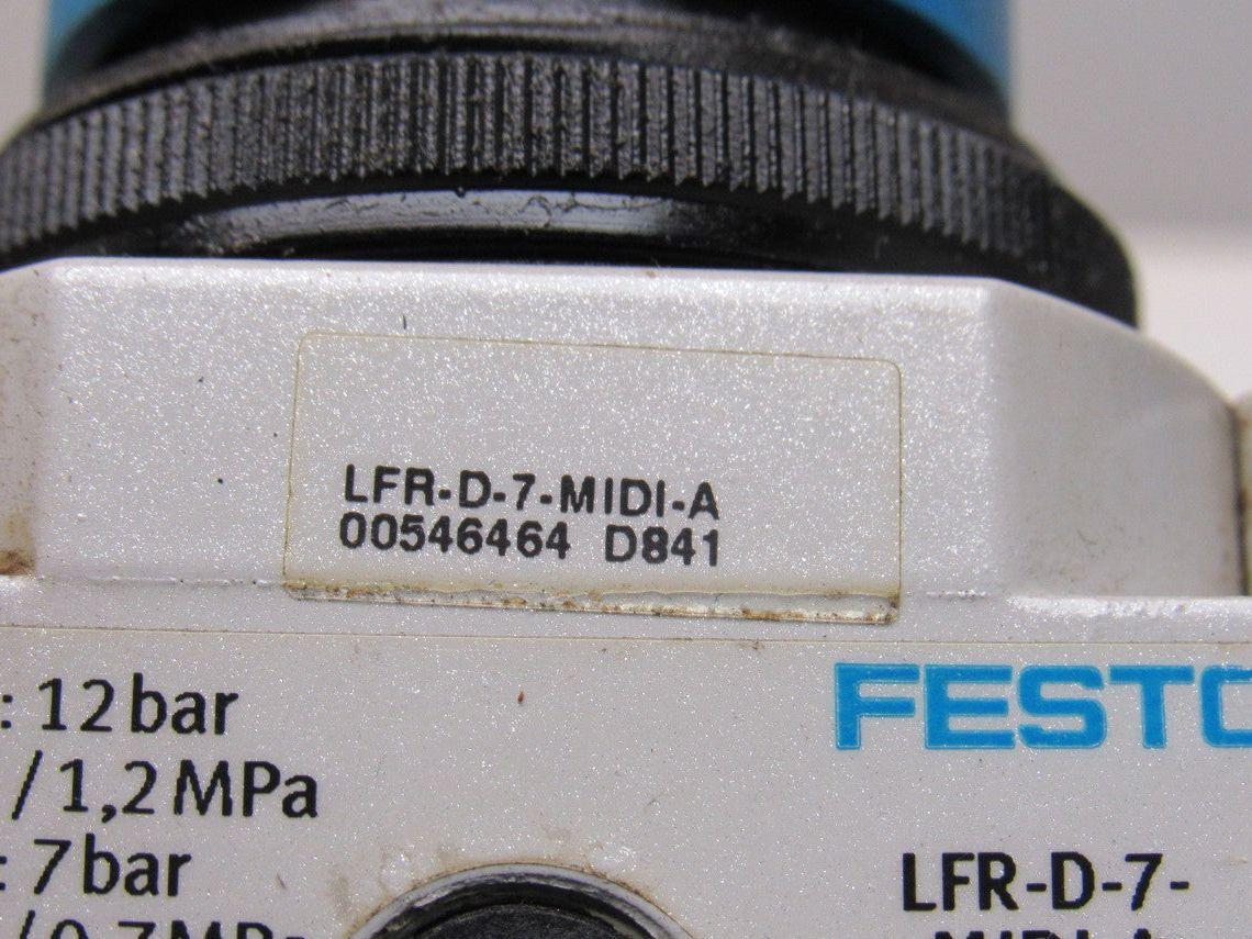 Festo LFR-D-7-MIDI-A/Festo LF-D-5M-MIDI-A Pneumatic Filter Regulator 1/2" NPT