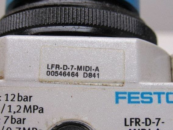 Festo LFR-D-7-MIDI-A/Festo LF-D-5M-MIDI-A Pneumatic Filter Regulator 1/2" NPT