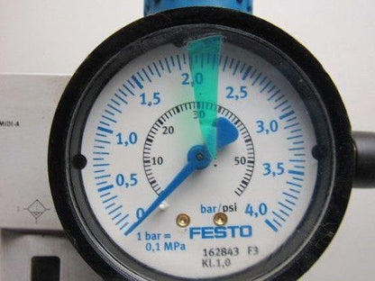 Festo LFR-D-7-MIDI-A/Festo LF-D-5M-MIDI-A Pneumatic Filter Regulator 1/2" NPT