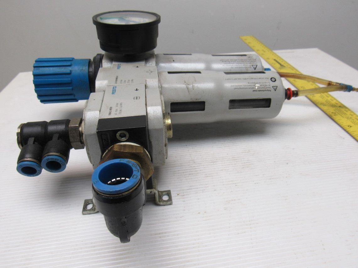 Festo LFR-D-7-MIDI-A/Festo LF-D-5M-MIDI-A Pneumatic Filter Regulator 1/2" NPT