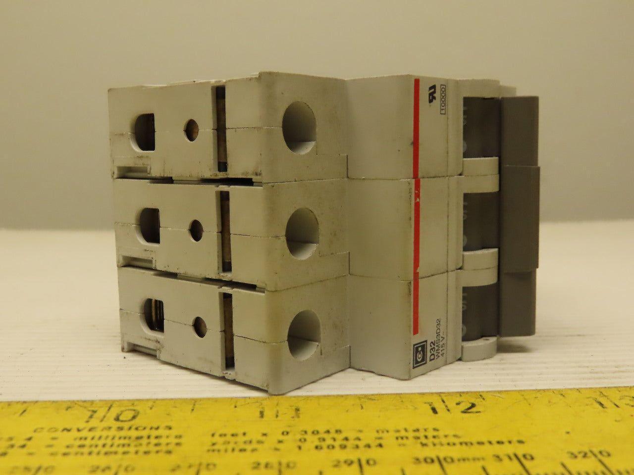 Eaton Cutler Hammer WMS3D32 415V 32AMP 3 Pole Circuit Breaker DIN Rail Mount