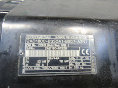Indramat 275628 2AD180C-B35OA1-BS07-A2N1 3 3 Phase Induction Servo Motor