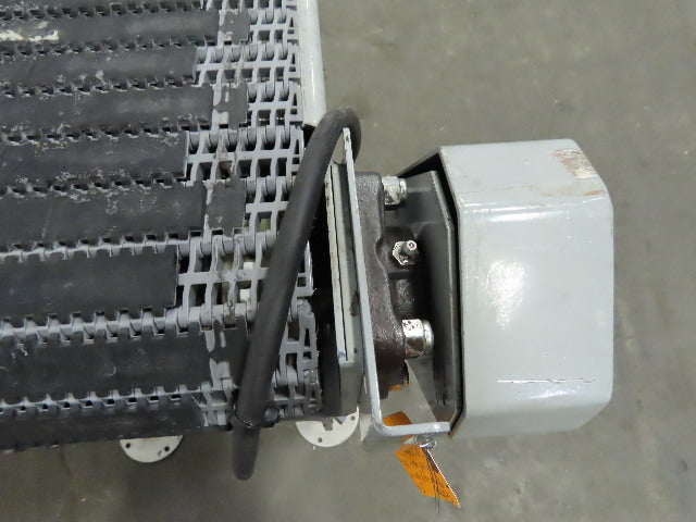 27" Incline Slide Bed Conveyor 17-1/2" Plastic Chain Belt 302 FPM 208-230/460