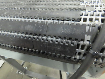 27" Incline Slide Bed Conveyor 17-1/2" Plastic Chain Belt 302 FPM 208-230/460