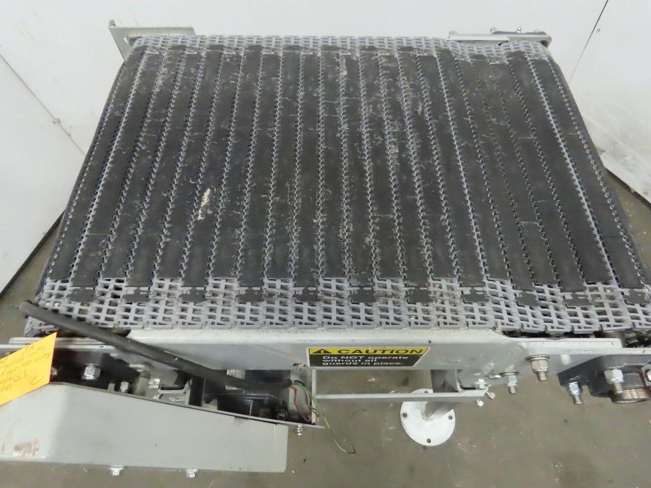 27" Incline Slide Bed Conveyor 17-1/2" Plastic Chain Belt 302 FPM 208-230/460