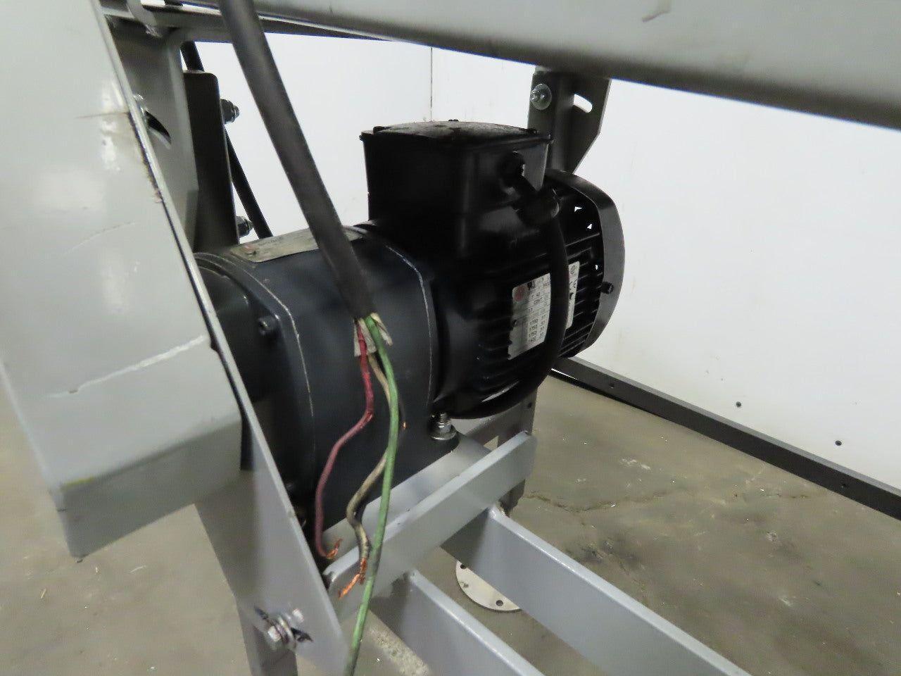 27" Incline Slide Bed Conveyor 17-1/2" Plastic Chain Belt 302 FPM 208-230/460