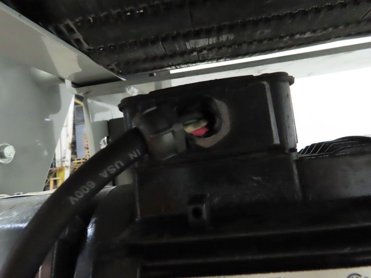 27" Incline Slide Bed Conveyor 17-1/2" Plastic Chain Belt 302 FPM 208-230/460