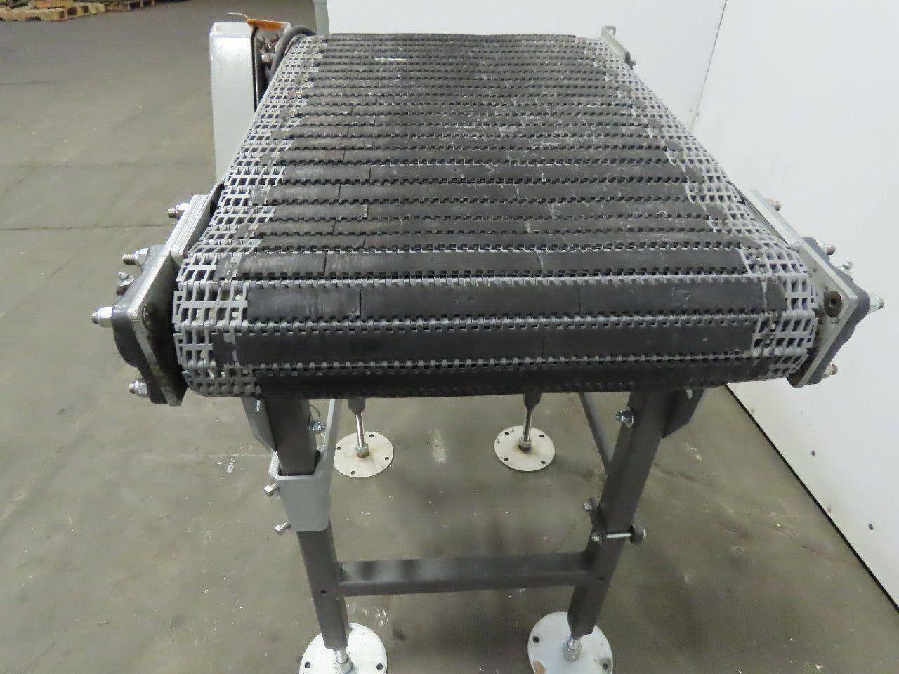 27" Incline Slide Bed Conveyor 17-1/2" Plastic Chain Belt 302 FPM 208-230/460