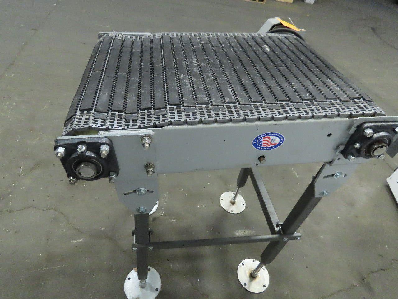 27" Incline Slide Bed Conveyor 17-1/2" Plastic Chain Belt 302 FPM 208-230/460