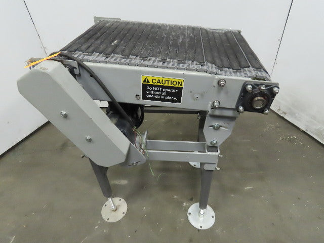 27" Incline Slide Bed Conveyor 17-1/2" Plastic Chain Belt 302 FPM 208-230/460