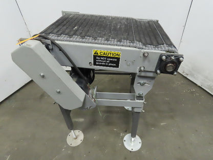 27" Incline Slide Bed Conveyor 17-1/2" Plastic Chain Belt 302 FPM 208-230/460