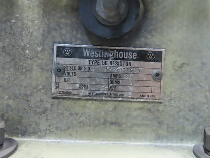 Westinghouse Style 44A6407G03 Type LG Double Stack 8 Ohm 23A Resistor
