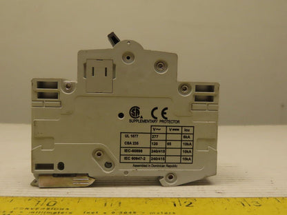 Eaton Cutler Hammer WMS1D13 13A 1 Pole Circuit Breaker DIN Rail Mount Lot of 2