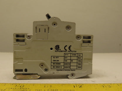 Eaton Cutler Hammer WMS1D13 13A 1 Pole Circuit Breaker DIN Rail Mount Lot of 2