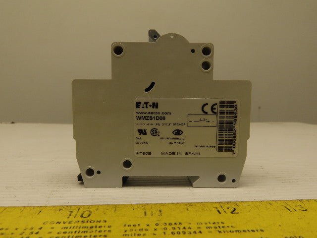 Eaton Cutler Hammer WMZS1D08 8A 1 Pole Circuit Breaker DIN Rail Mount Lot of 3