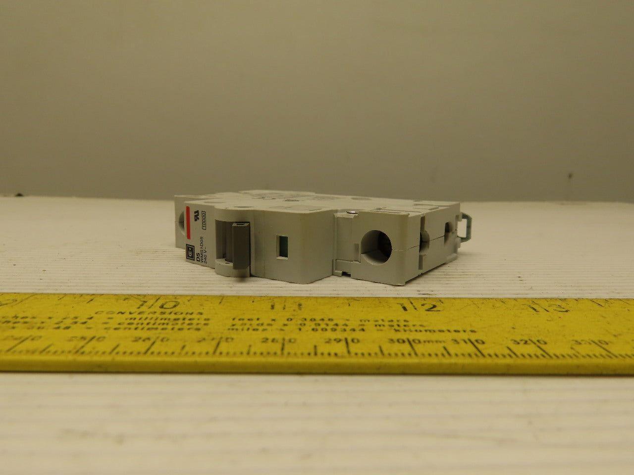 Eaton Cutler Hammer WMS1D05 5AMP Single Pole Circuit Breaker DIN Rail Mount