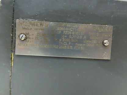 Siemens 1FT6086-8AC71-4EG6 Synchronous Brushless Servo Motor