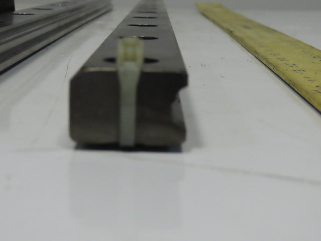 Single Horizontal Side Load Linear Rails  W/Bearing Block 36-1/4" Lot of 2