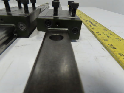 Single Horizontal Side Load Linear Rails  W/Bearing Block 36-1/4" Lot of 2