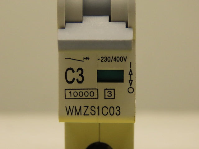 Eaton Cutler Hammer WMZS1C03  3AMP Single Pole Circuit Breaker DIN Rail Mount
